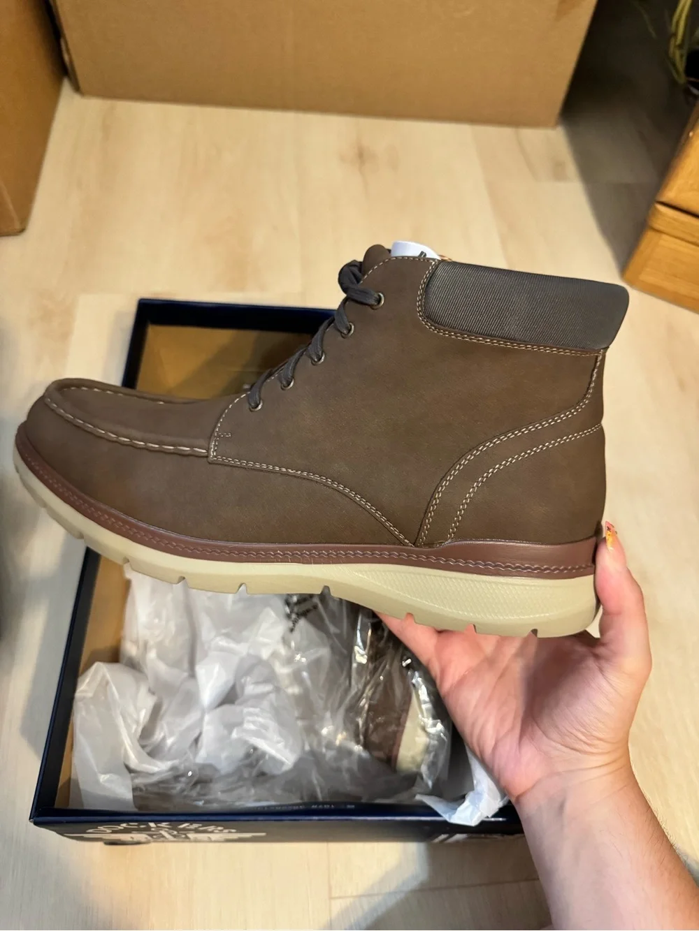 Dockers Brown Nubuck Chukka Boot with Tan Sole